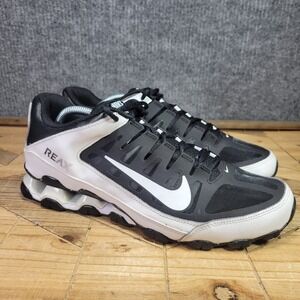 Nike Reax‎ 8 TR Men's 10 Black / White Mesh Athletic Running Shoes Smeakers